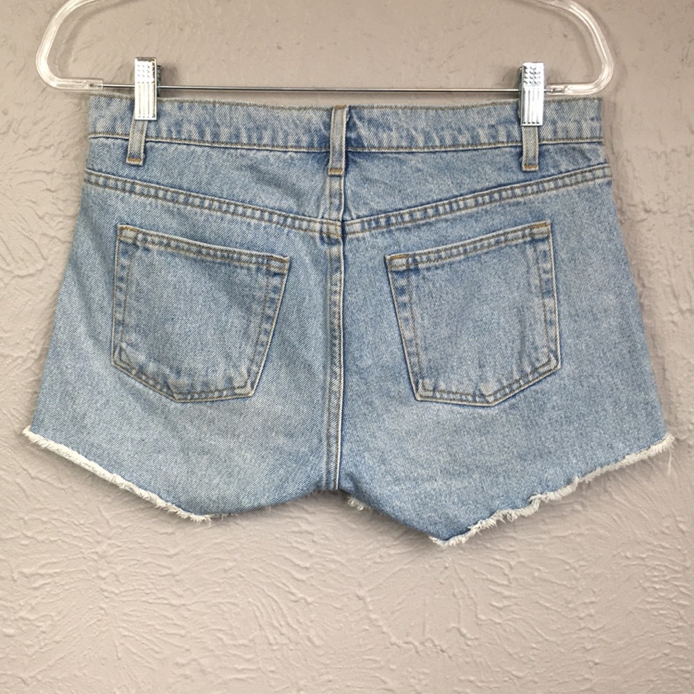 American Apparel Jeans Blue Jean Cut Off Shorts 26 - Picture 7 of 8